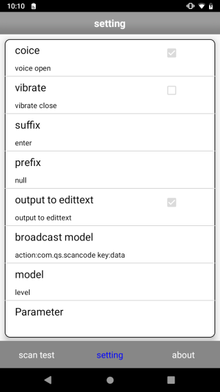 scanner settings