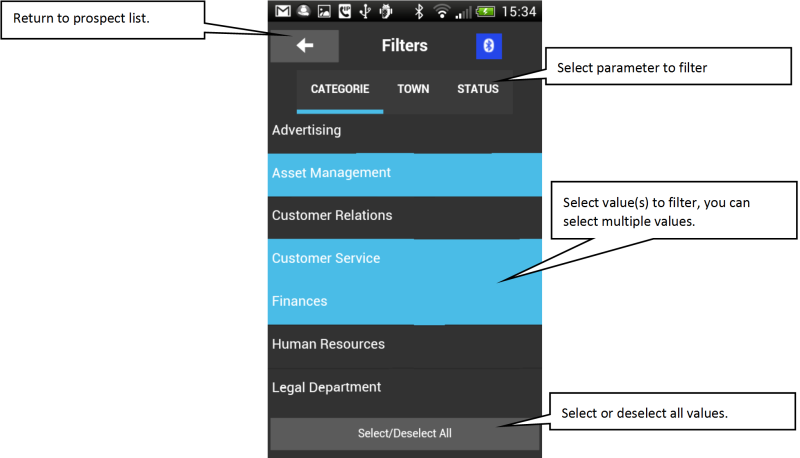  Prospect filter